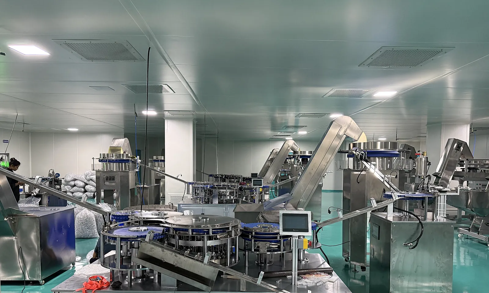 Syringe assembly hall at the Sterix Global plant in Barabanki